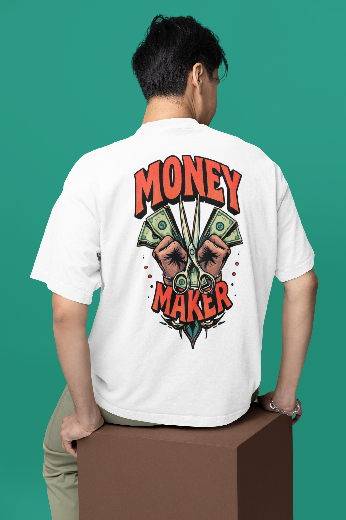 Classic Oversized Money Maker T-Shirt - Stylish & Comfortable | Qutcy